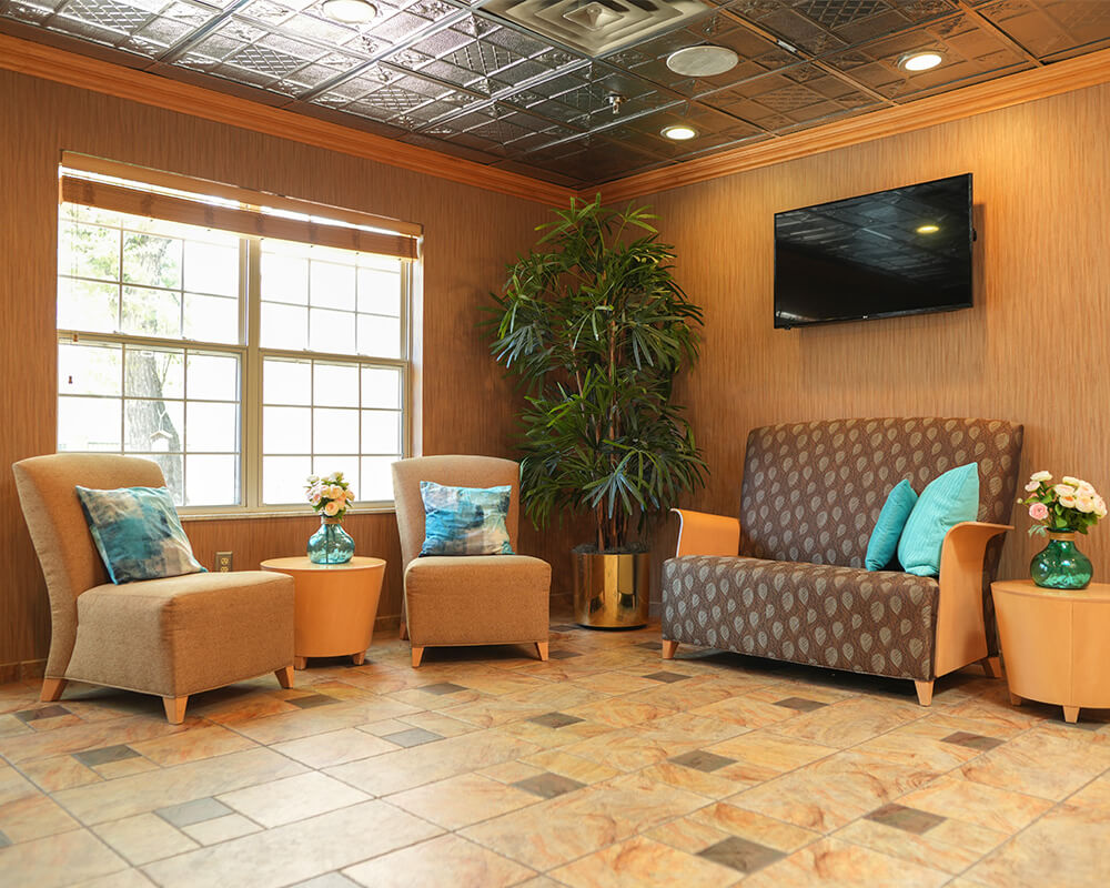 Cozy communal lounge